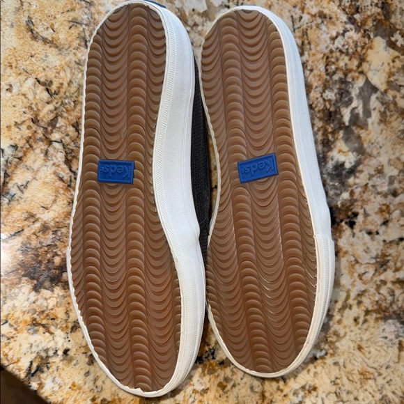 Keds Black Slip-On Sneakers Sequins Sparkly Glittery Canvas Comfy - Picture 5 of 7